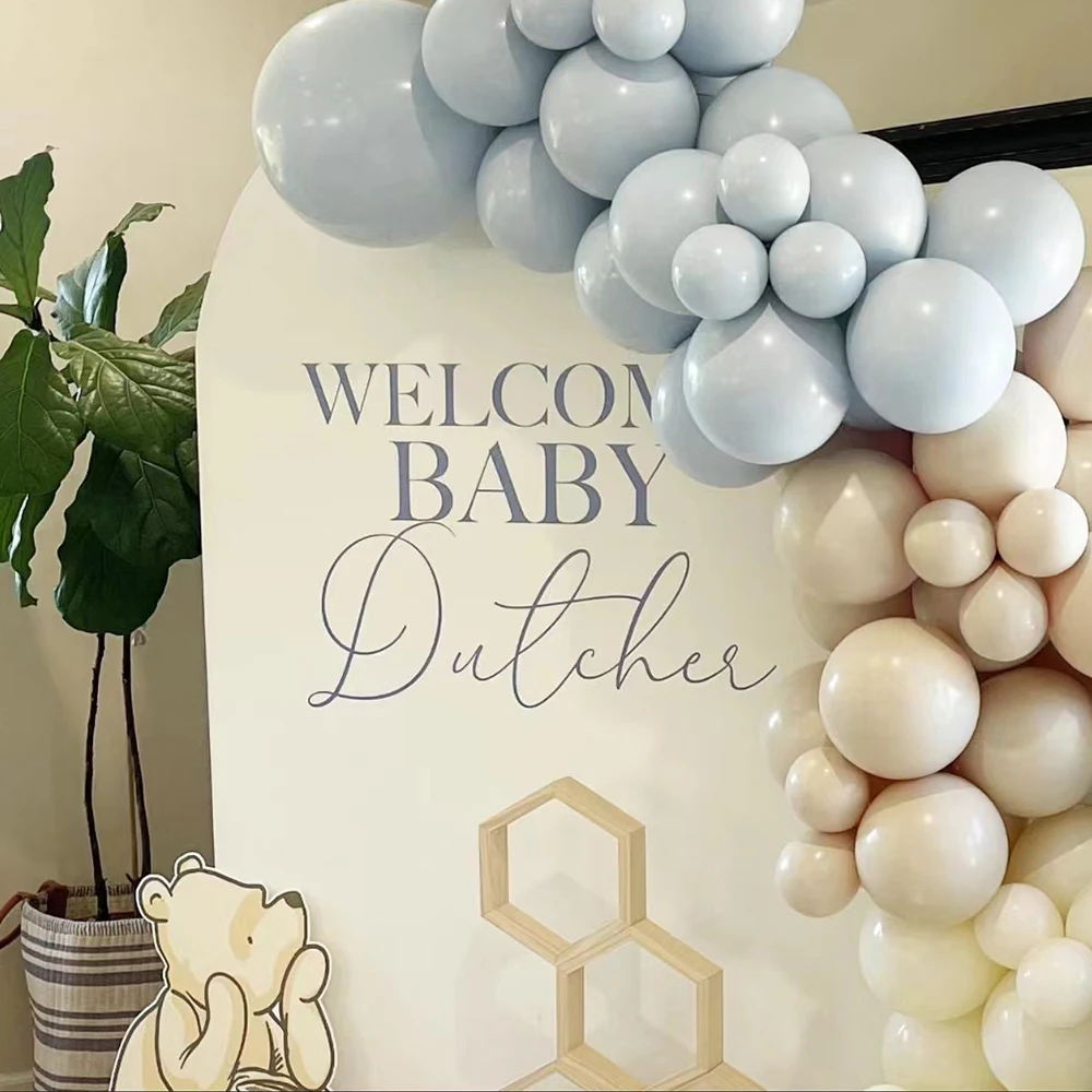 

Baby Birthday Party Sign Stickers Custom Texts Big Backdrop Vinyl Decals Welcome Birthdays Party Personalized Decal Sticker Art