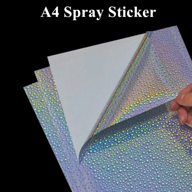 

50PCS A4 Laser Hologram 210mmx297mm Inkjet Printer PP/PET Stickers DIY Luminous Bottles Notice Box Wedding Present Gifts Labels