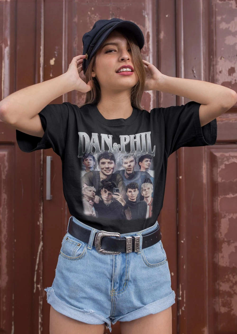 Dan And Phil Bootleg Retro T-Shirt Unisex Concert T-Shirt, Unisex All-Season Pure Cotton Base Layer Shirt graphic t shirts