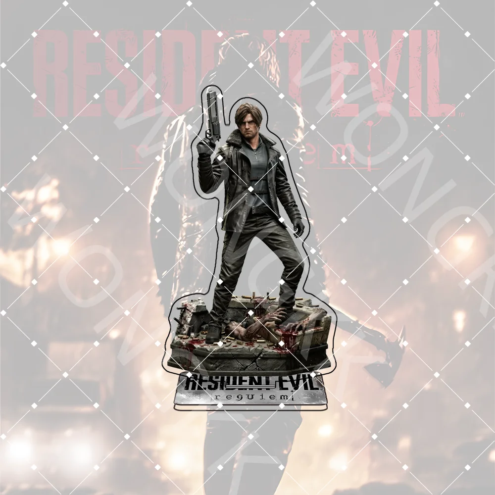 GAME Resident Evil Requiem 15CM Acrylic Stand keychain Game Stand Grace Ashcroft Leon S. Kennedy Desk decor Gift For Game Fans