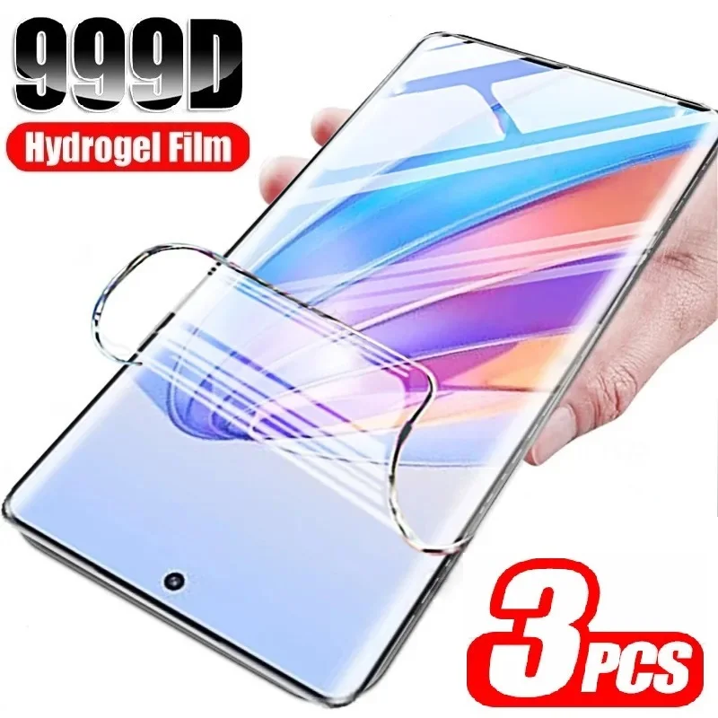 3Pcs Hydrogel Film For Oppo A98 A97 A96 A95 A94 A78 A77s A77 A76 A74 A56s A58 A57e A57s A57 A54 A54s A53 4G 5G Screen Protector