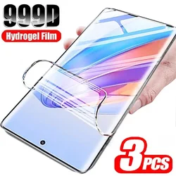 Película de hidrogel para móvil, Protector de pantalla de 3 piezas para Oppo A98, A97, A96, A95, A94, A78, A77s, A77, A76, A74, A56s, A58, A57e, A57s, A57, A54, A54s, A53, 4G, 5G