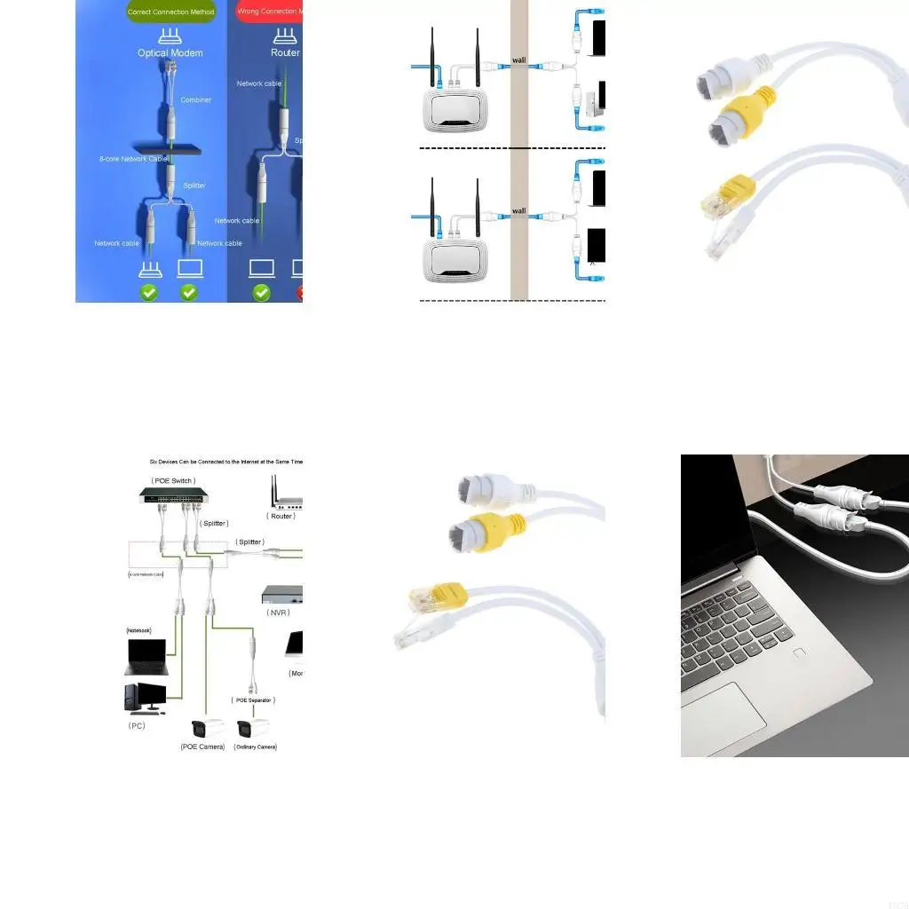 193A Ethernet Splitter Waterproof PoE Combiner for Stable Distribution