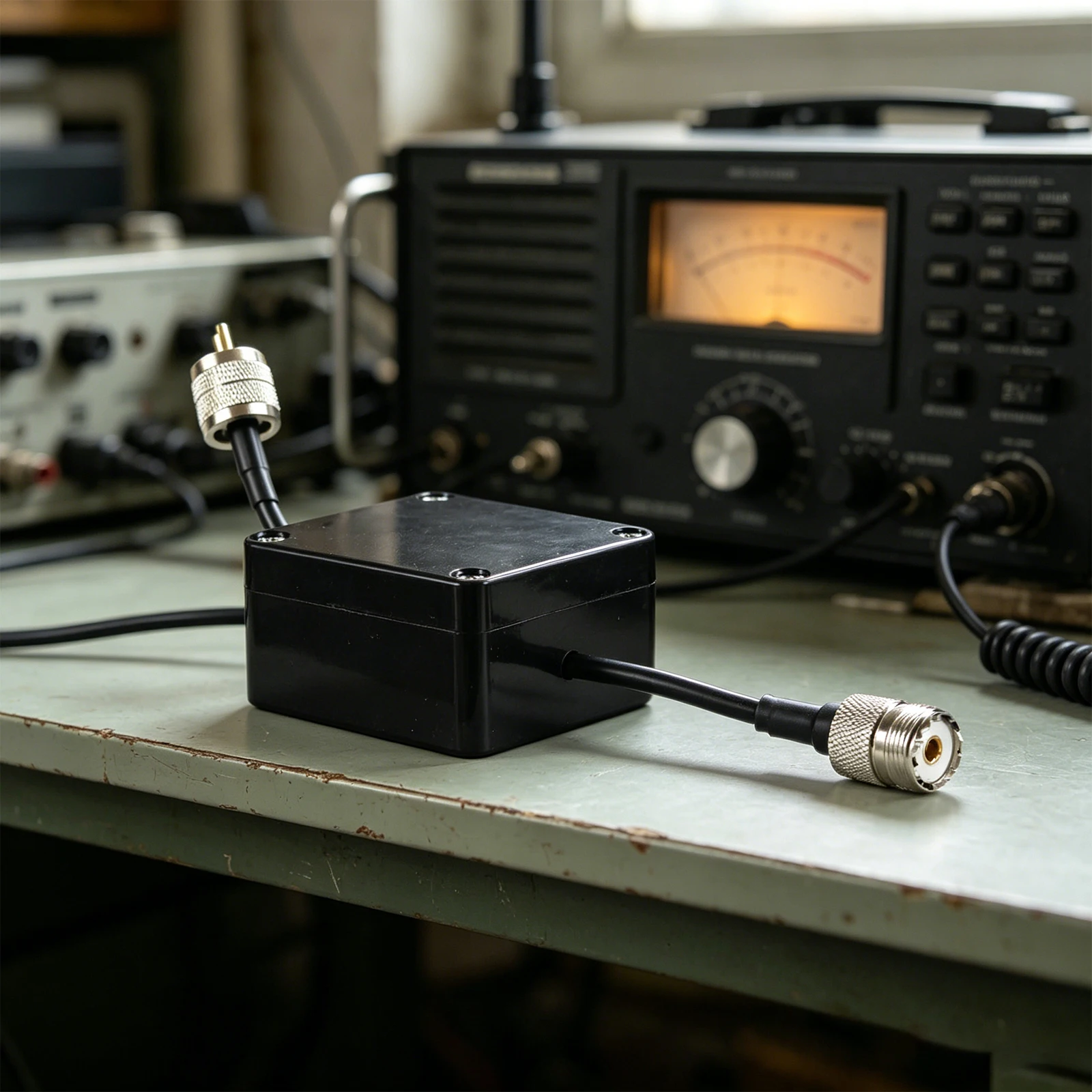 1.8-30MHz Shortwave Choke Magnetic Rings 1:1 Current Balun Common Mode Choke RF Noise Filter for Ham Radio Antenna Communication