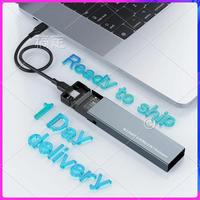 AP-M.2 Nvme SSD Hard Drive Case Hard Drive Case 10Gbps USB3.1 Gen2 Nvme Enclosure M2 SATA SSD Case For2230/2242/2260/2280 B