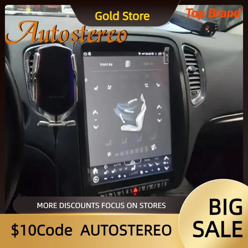 

13-дюймовый экран Tesla Android Radio 2din для Dodge Durango 2011-2020 GPS Carplay Автомобильный мультимедийный видеоплеер Стерео головное устройство Navi