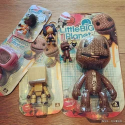 Little Big Planet Sackboy Cute Kawaii Game Figurine Anime Keychain LittleBigPlanet Robot Kitty Toys Models Action Figure Gift