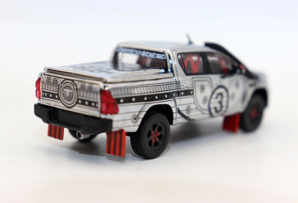 New TW 1:64 Hilux Pickup Truck Diecast Simulation Alloy Toy Car Model for Collection Gift