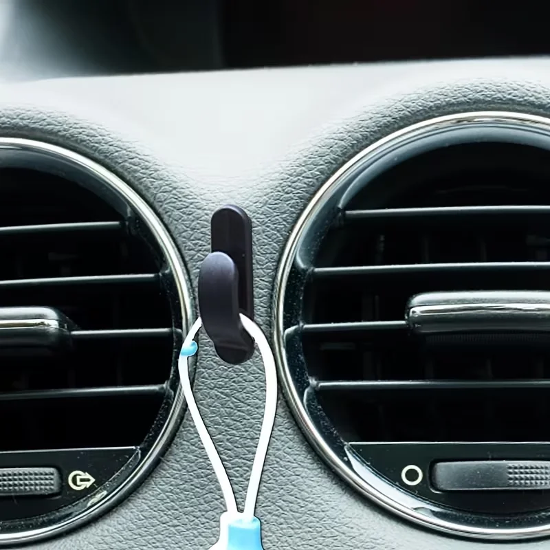 8 pieces convenient black car truck self-adhesive hook hanging clothes hanger, bag organizer and support bracket