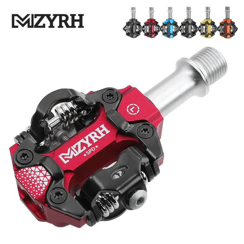 MYZRH Bike Pedal Self-locking Pedals SPD MTB Road Pedals Aluminum Alloy Anti-slip Sealed Bearing Bicycle Pedal Bike Accessories