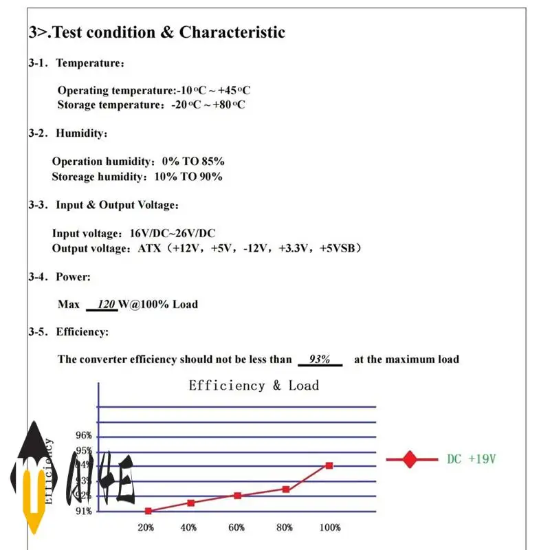 

DC-ATX 120 Вт 24-контактный модуль питания переключатель Pico PSU Auto Mini ITX High DC-ATX модуль питания ITX