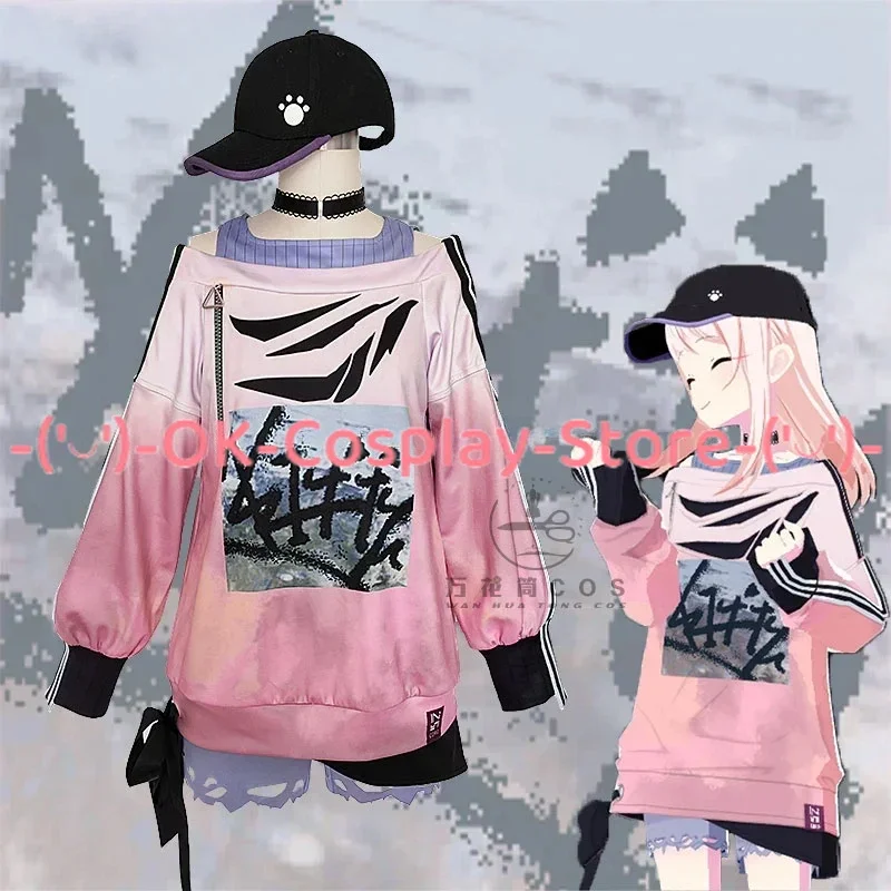 

Game Project Sekai Colorful Stage Akiyama Mizuki Cosplay Costumes MZK Cosplay Dress With Hat Anime Clothing Custom Made