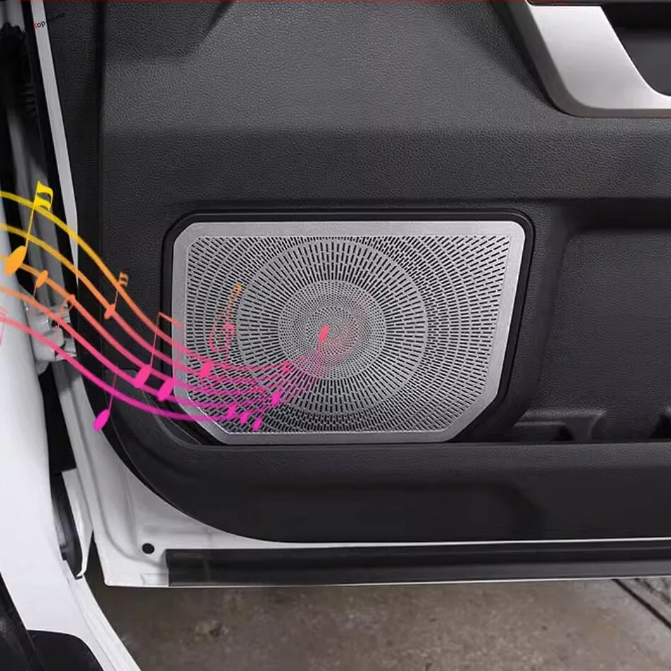 Altavoz estéreo para puerta, altavoz con sonido de Audio, luz de lectura de techo, cubierta de lámpara embellecedora apta para Toyota Tundra 2022 - 2024, accesorios para coche