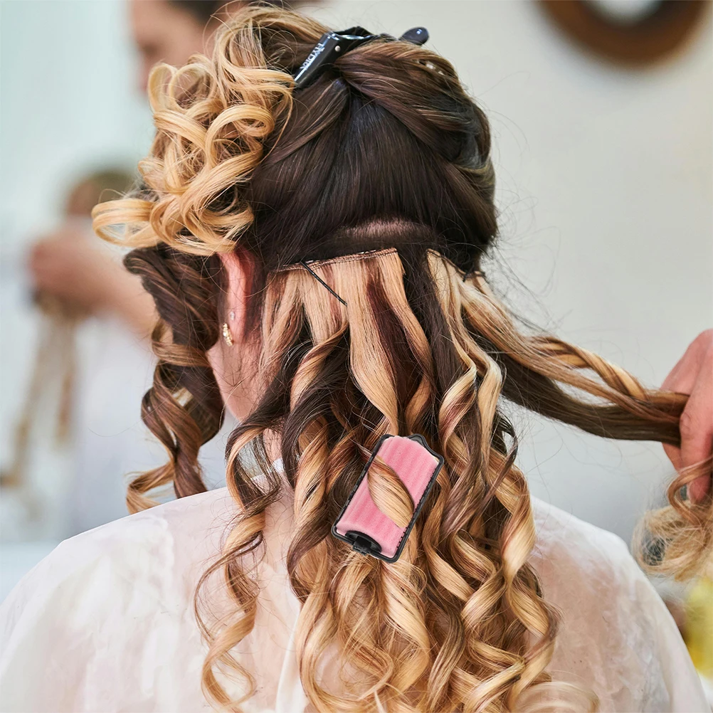 

6 Pcs Sponge Curling Iron Rollers Hair Curlers Big No Damage Bang for Short Plastic Products Miss Blow Out