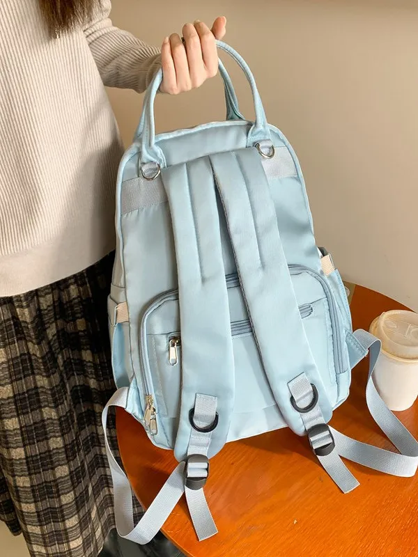 

Casual Large Capaci Leisure Multi-Functional Women's Bapa Commuting Travel Outdoor Mommy Materni Bookbag Nylon Material
