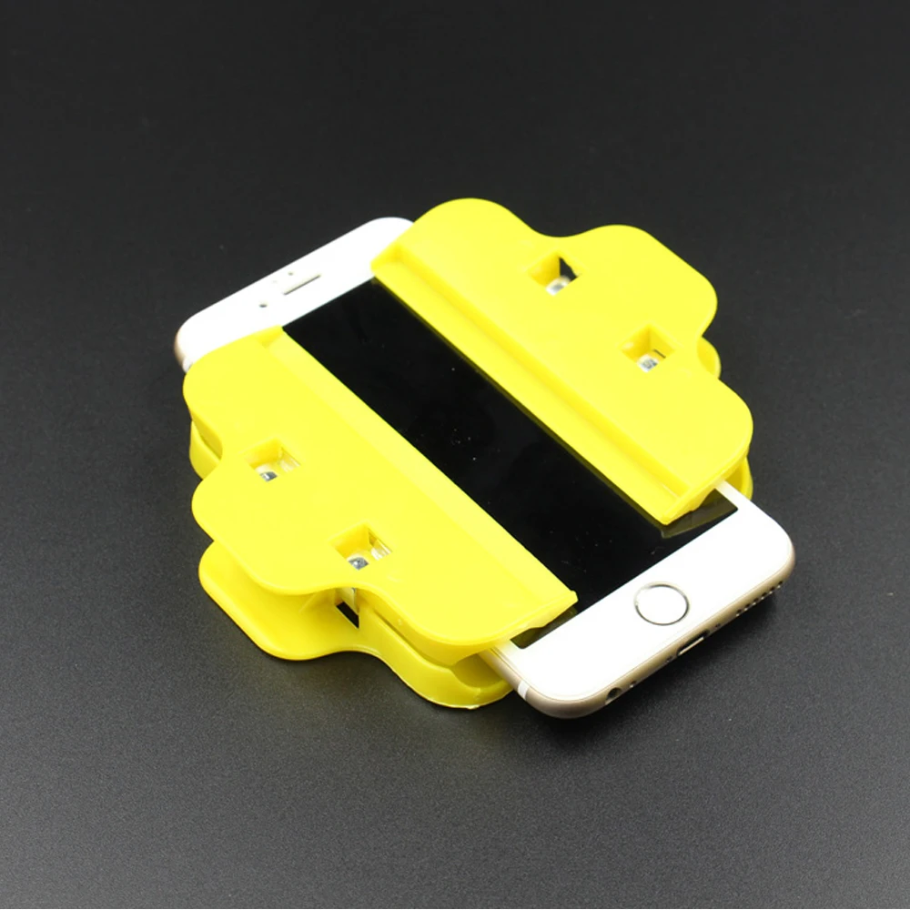 

2Pcs Plastic Clip Clamp Mobile Phone Holder For iPhone Android Cell Phone For iPad Tablet LCD Screen Fasten Fixed Repair Tool