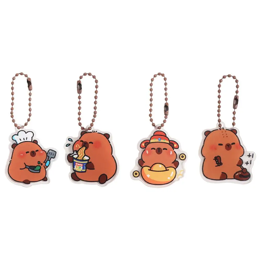 

Kawaii Acrylic Capybara Keychain Cute Funny Kapibara Bag Hanging Creative Cartoon Capibara Pendant Kids