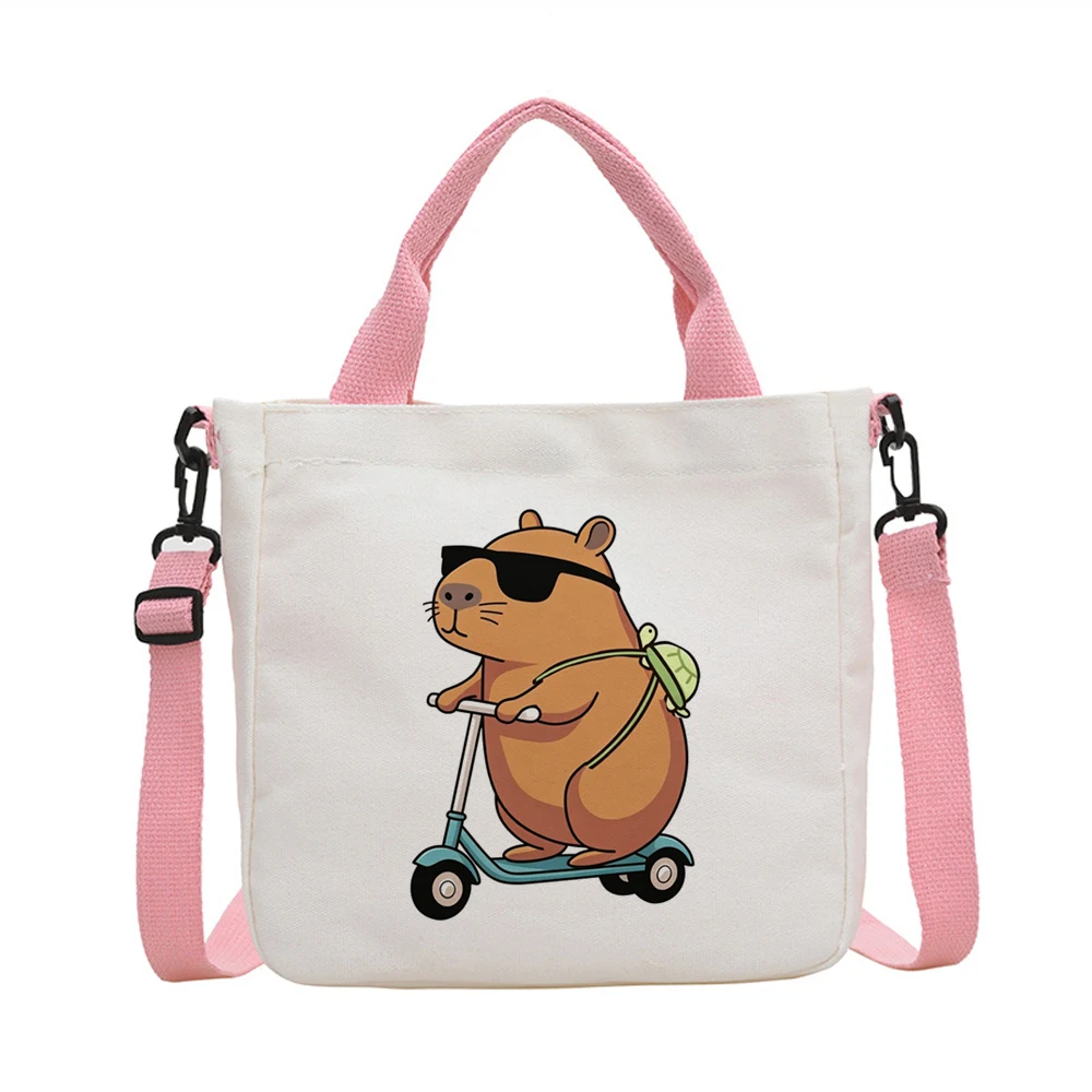 Capybara tote bag personnalisable foldable reusable totebag bolsas de tela femme