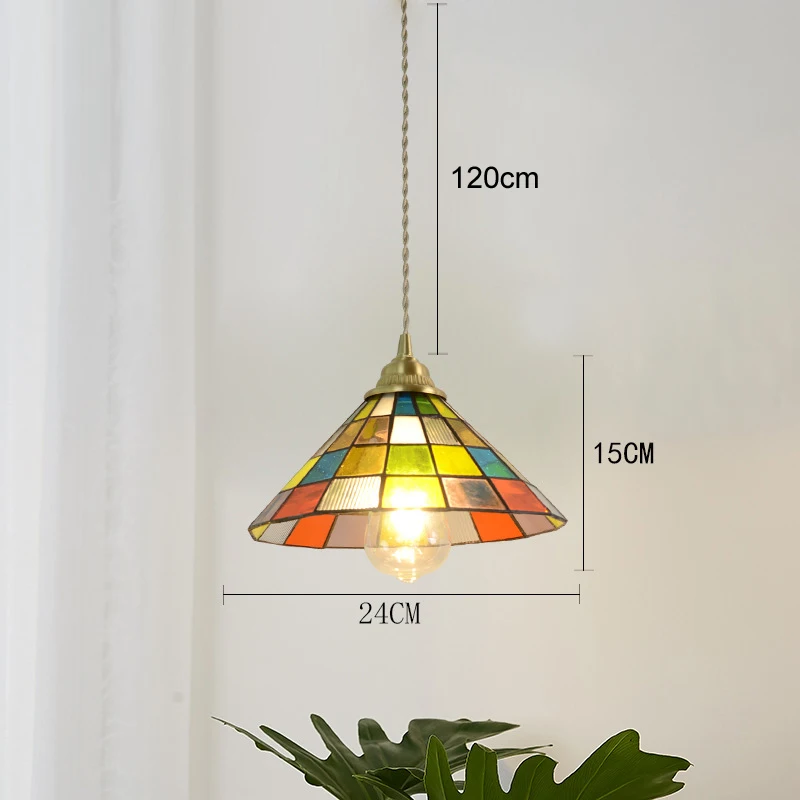 Retro glazen hangerverlichting Slaapkamerlampen Platteland Homestay Coffeeshop Klassieke Verlichting Plafond Kroonluchter Eetkamer Thuis plafondlamp hanglamp wandlamp woonkamer decoratie trap