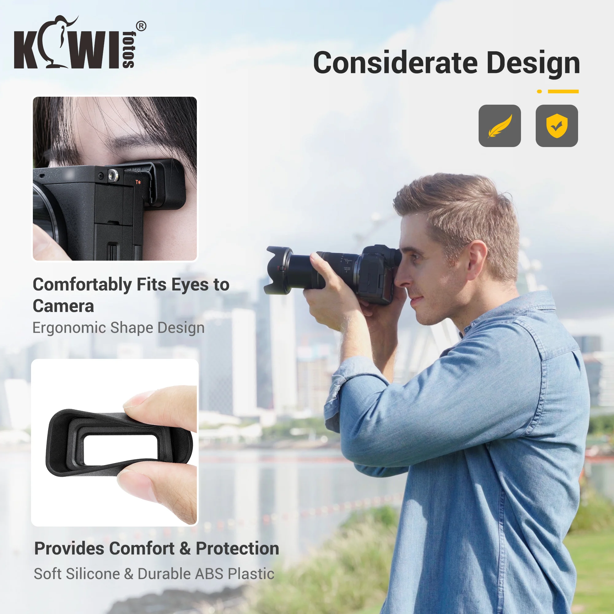 For Sony A6700 Camera Eyecup Viewfinder Extended Eyepiece EyeCup Eyeshade Protector Accessories Replace for Sony FDA-EP20