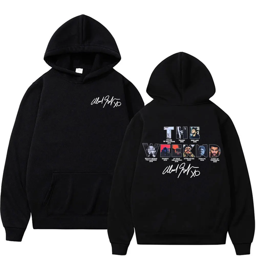 The Weeknd Hurry Up Tomorrow Album Cover 2025 Hoodies Men's Clothing Harajuku Hip Hop Hoodie Male Casual Fleece Cozy Sweatshirts