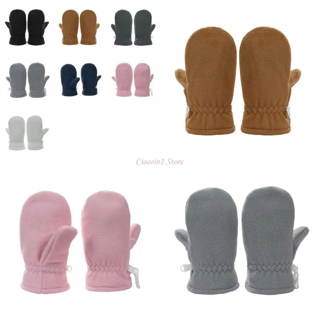 

Y1UB 1 пара детские руно -рукавины теплые зимние перчатки для детей в возрасте от 4 до 7 лет