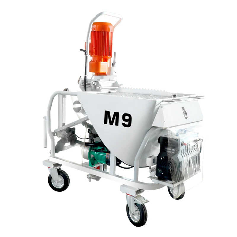 M9 Construction Gypsum Plaster Machine Wall Spray Tool with Pump and Motor Core Components