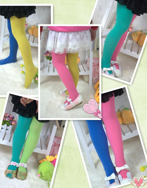 Bonbonfarbene gemischte Strumpfhosen für Mädchen, Baby-Stretchhose, Skinny-Hose, Kinder-Tanzstrumpfhose, Frühling und Herbst, farbenfrohe modische Strumpfhose – Detail 7