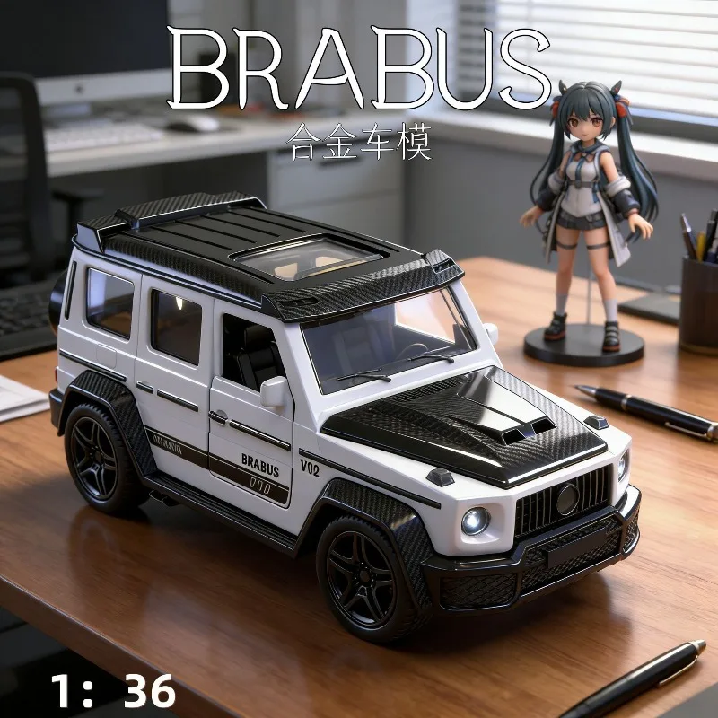 1:36 Scale Brabus G-Class Diecast Alloy Off-Road SUV Model with Two-Tone Design for Collection Gift Home Decor Ornament - view 4