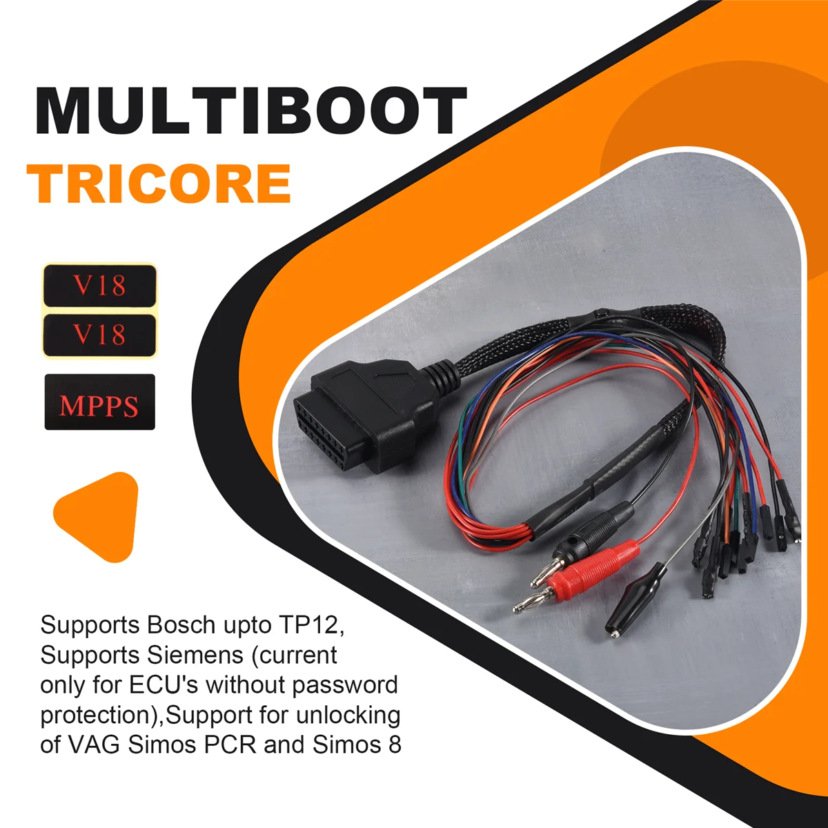 MPPS V18 MAIN + TRICORE + MULTIBOOT with Breakout Tricore Cable Auto Detect ToolJAS