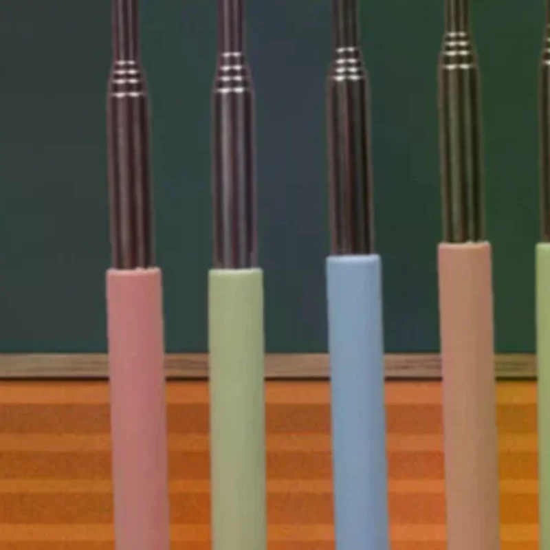 قابل للسحب المعلم مؤشر إصبع تصميم الفولاذ المقاوم للصدأ تلسكوبي مدرسة التدريس مؤشر عصا لوازم المعلم للفصول الدراسية