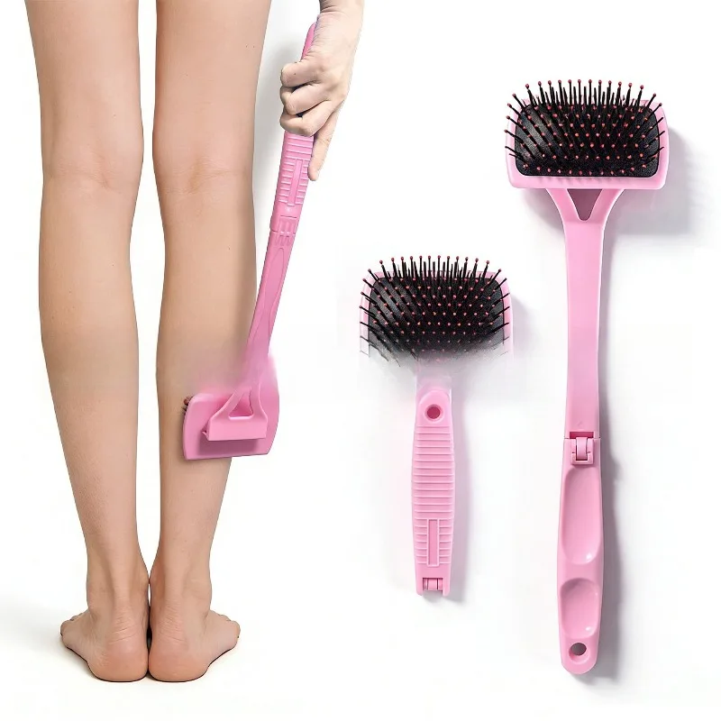 1pc Foldable Back Scratcher Elastic Airbag Massage Comb Soft Skin‑Friendly Brush Head Men Women Itch Relief Tool