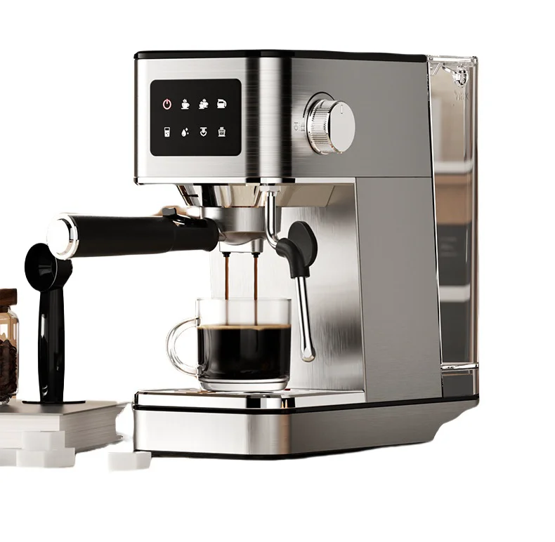 Home Use Coffee Machine Milk Frother Digital Touch Screen Cappuccino Maker Espresso Machine Coffee and Cappuccino Maker