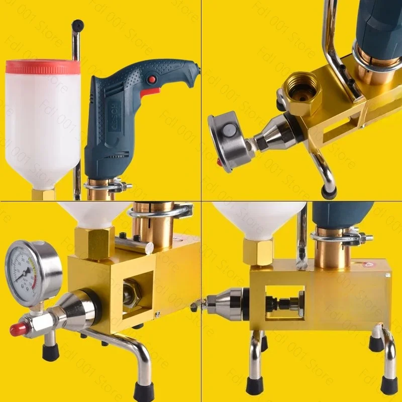 810/910W Epoxy injection pump Epoxy / Polyurethane foam Grouting Machine Steel Hose concrete repair crack 999 high quality grout
