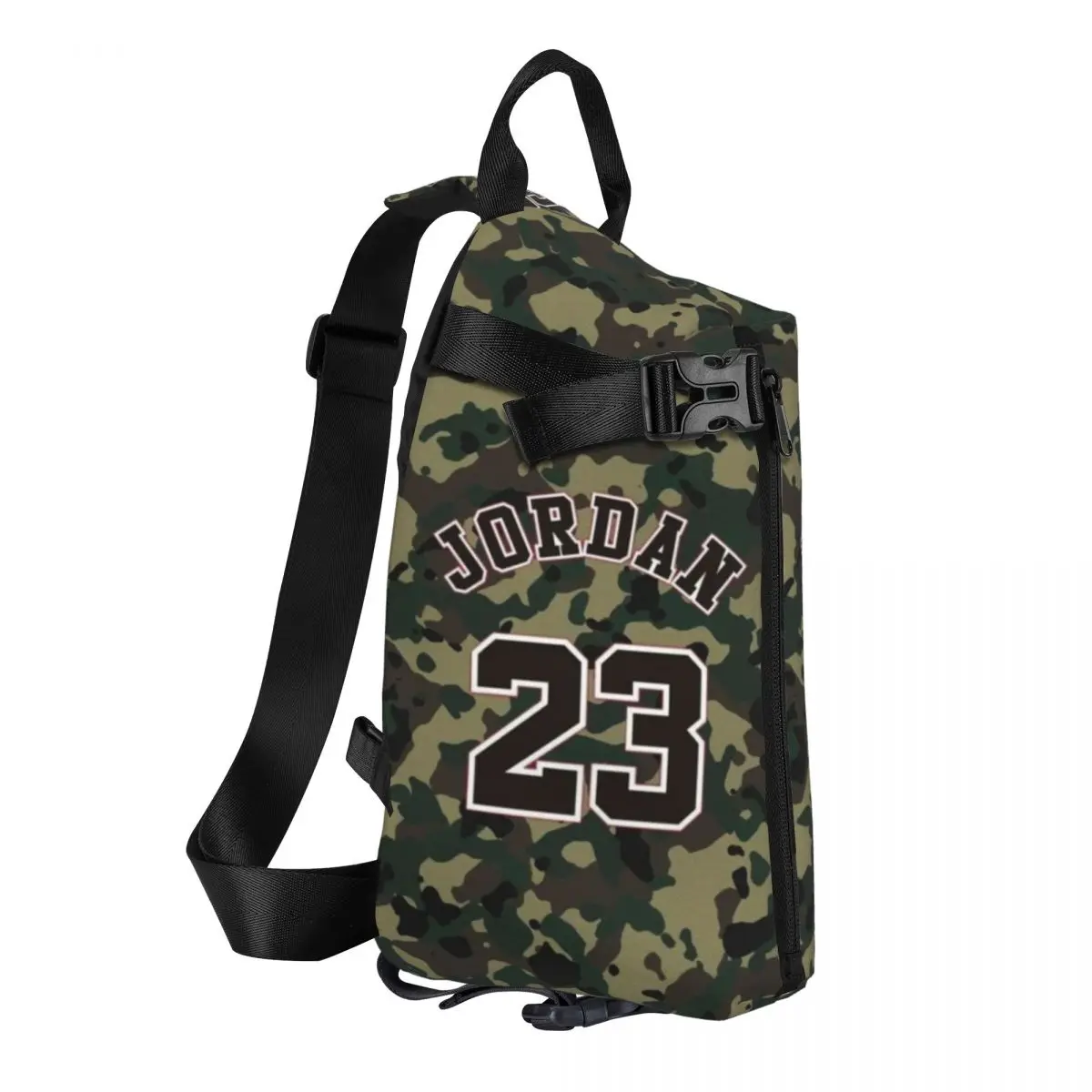 Trendy J-Jordan Num 23 Cross chest bag diagonally Crossbody Backpack, designed for outdoor sports and daily travel