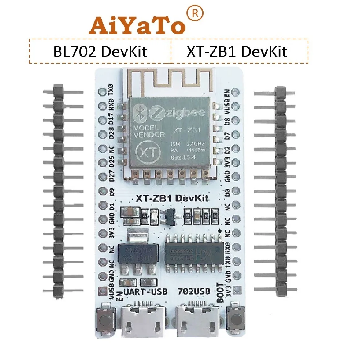 AiYaTo:XT-ZB1 Development Board BL702 DevKit  With CH340 Zigbee Bluetooth Combo Module Bouffalolab