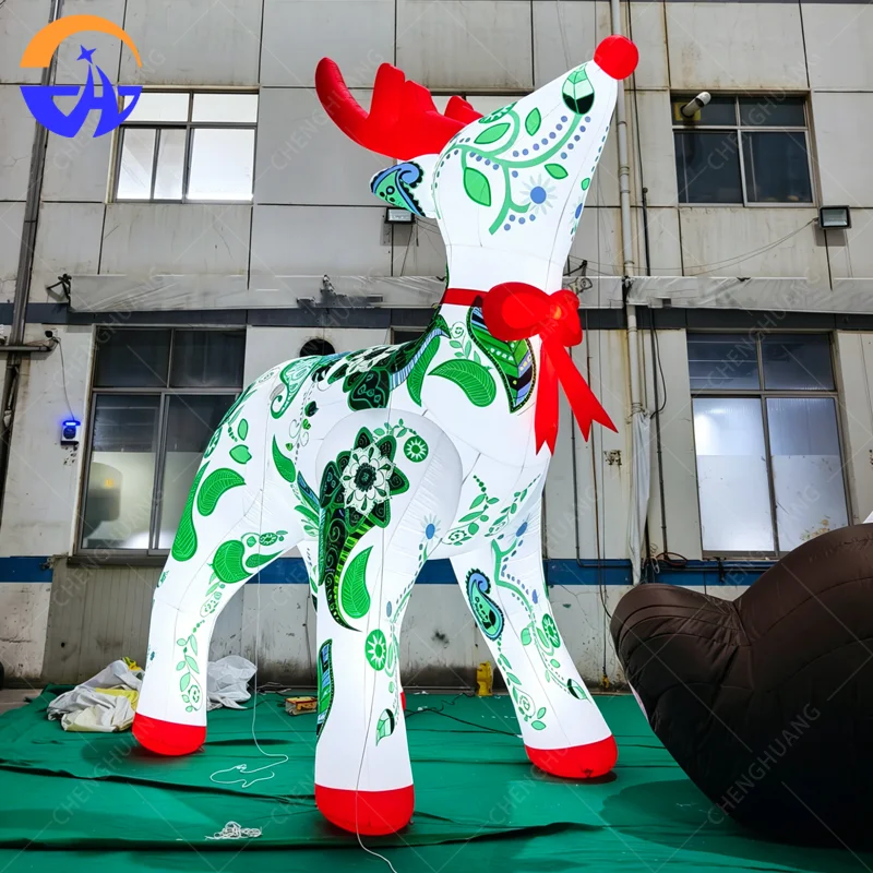 

Надувная фигура оленя с LED-подсветкой, надувная модель оленя, надувное украшение для рекламных мероприятий