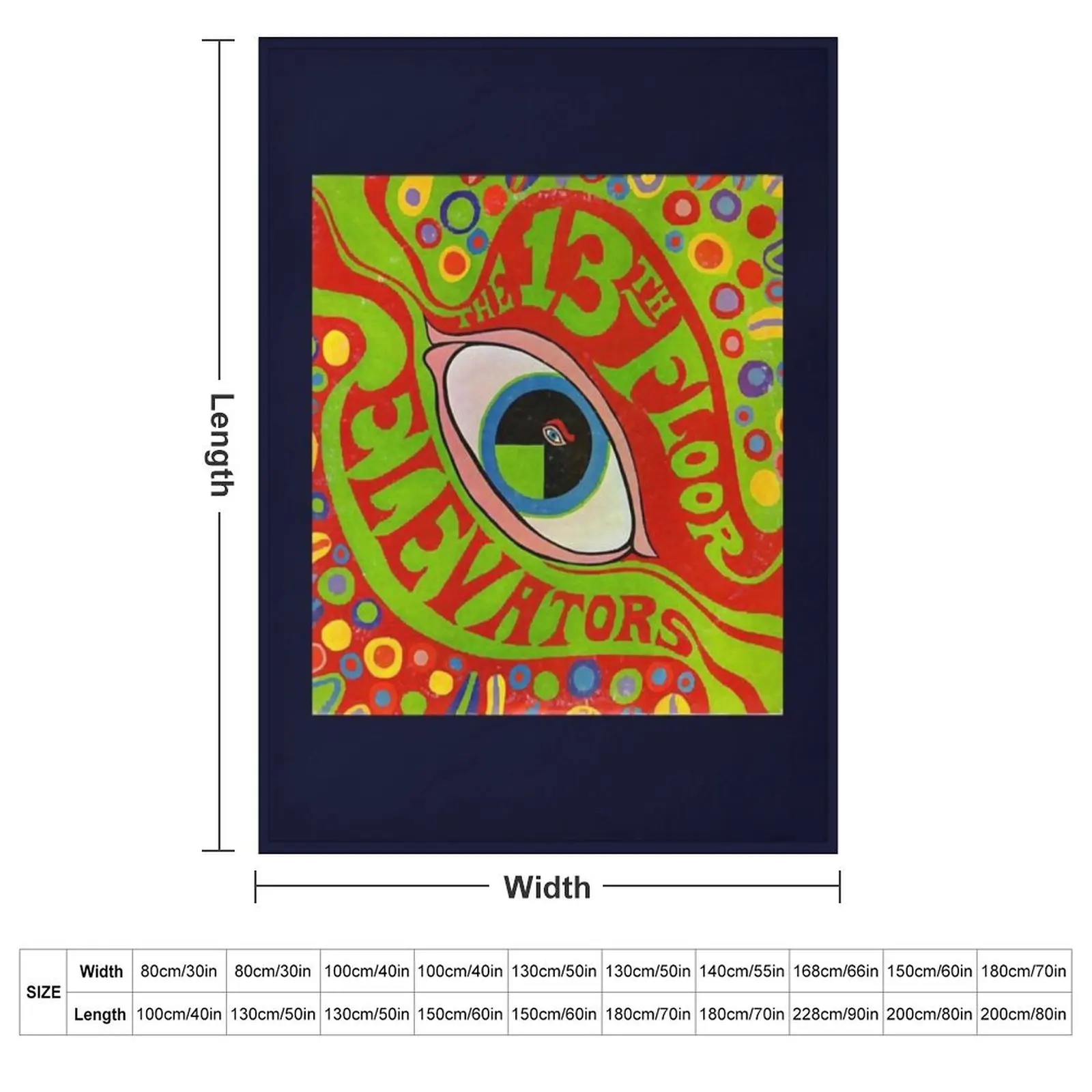 The 13th Floor Elevators The Psychedelic Sounds Of The 13th Floor Elevators Throw Blanket