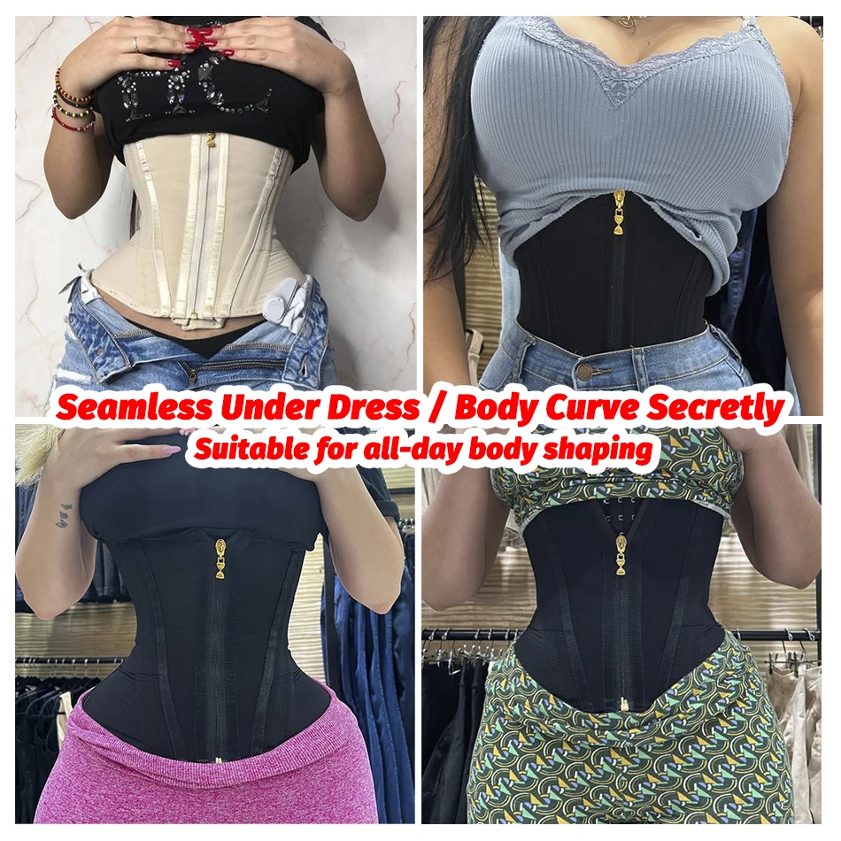 Corset Reducing Shaper Girdles Colombian Hourglass Body Sculpting Binders Belt Modeling Strap Postpartum Fajas Female Shapewear