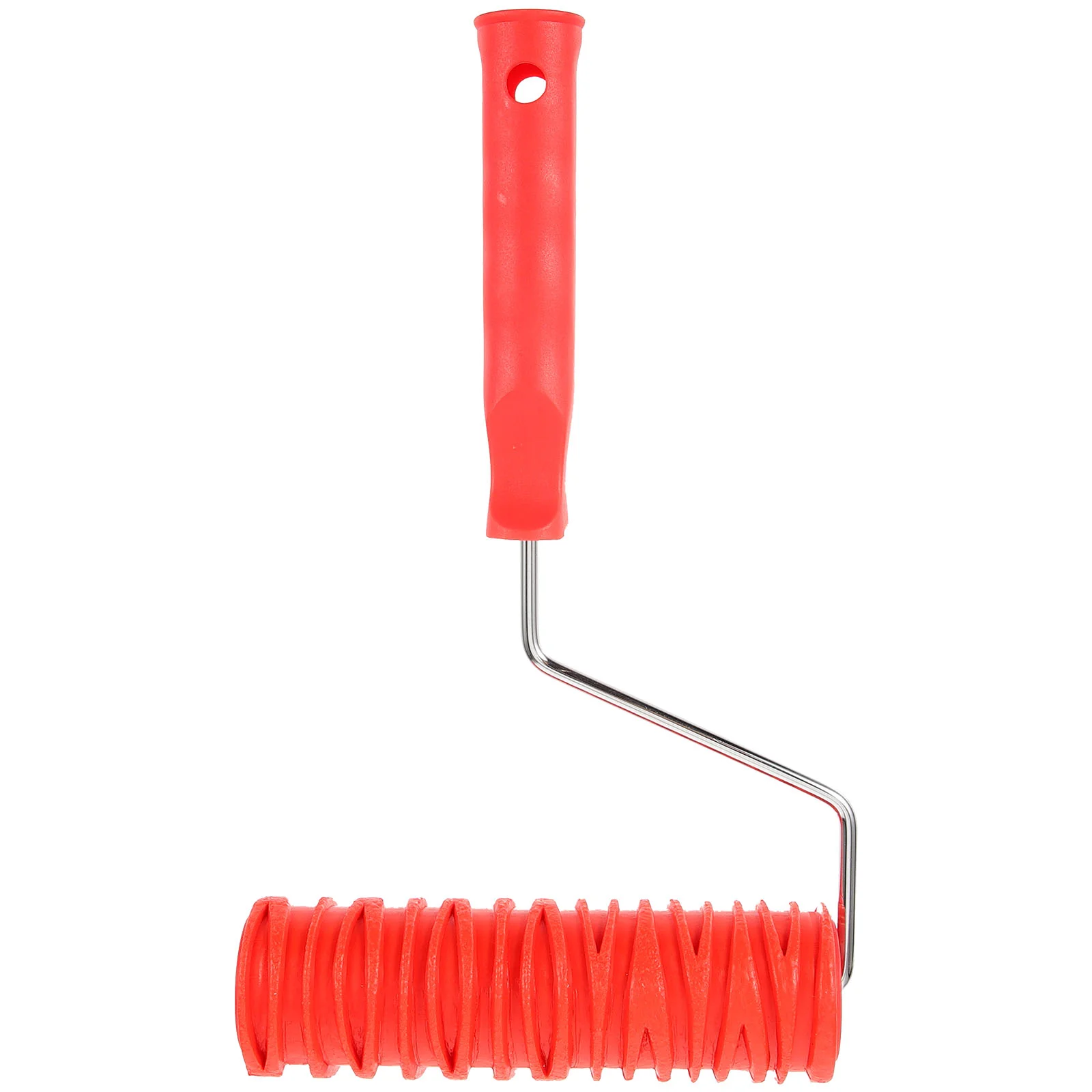 7 Inch Texture Paint Roller for Wall Embossing Decor Grain Pattern Rubber Tool Reusable Drywall Premium Handle