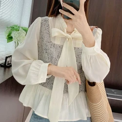 Two Shirts for Early Autumn Vacation New Autumn Fashion Popular Loose French Style Long Sleeved Top for Women