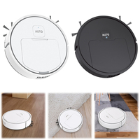 Robotic Vacuum and Mop Combo USB Rechargeable Quiet Cleaning Sweeper Robot 75 Min Runtime for Home Floor Washing Carpet Pet Hair
