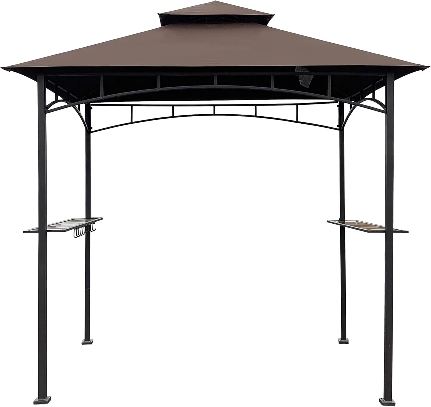 

Brown Bamboo Look BBQ Gazebo Canopy Top, Fits Model L-GZ238PST-11, 8' X 5', Replacement Cover