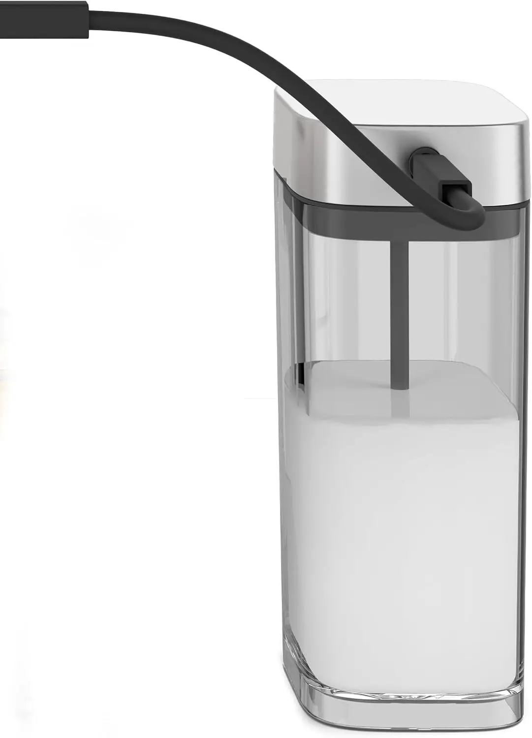 26.7 Oz. Milk Container with Hose and Lid for Automatic Espresso Machines, Durable Kitchen Accessory