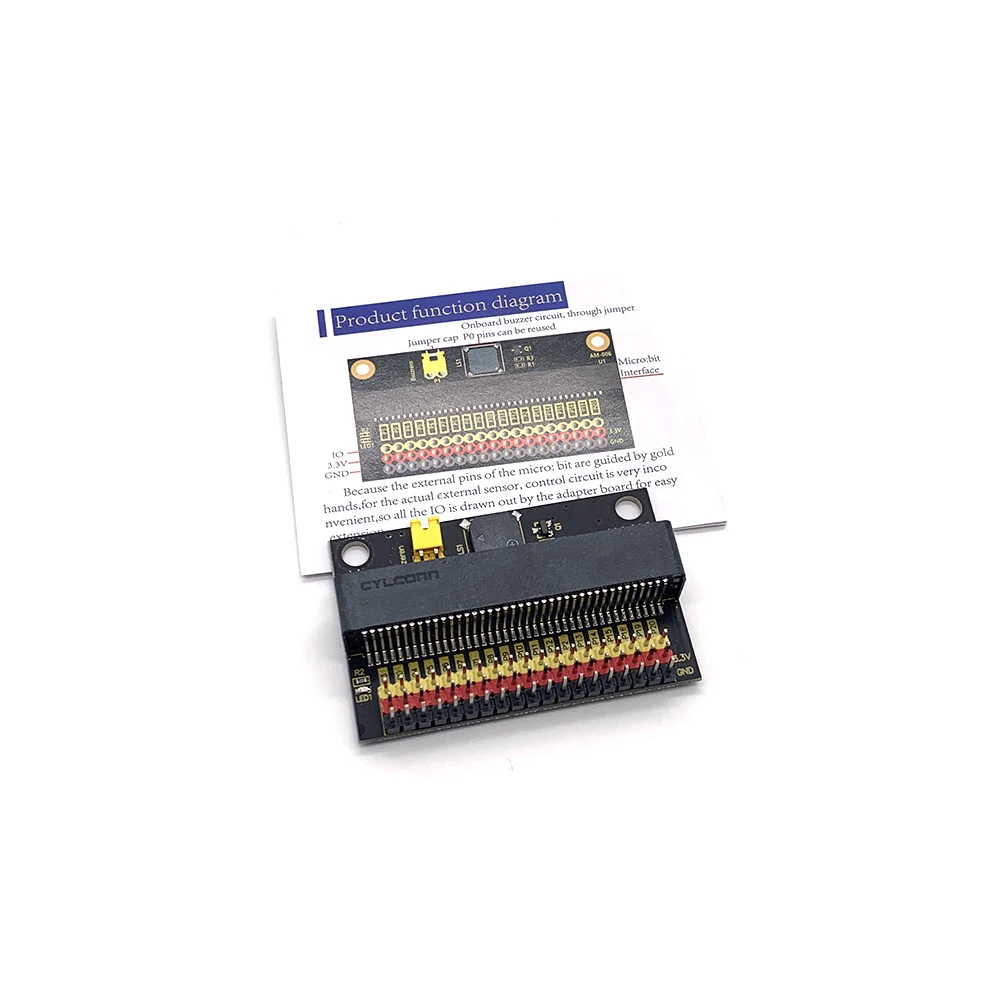 Microbit Adapter Board Micro:bit Expansion Board Iobit V1.0 V2.0 Horizontal Adapter Board Without Welding