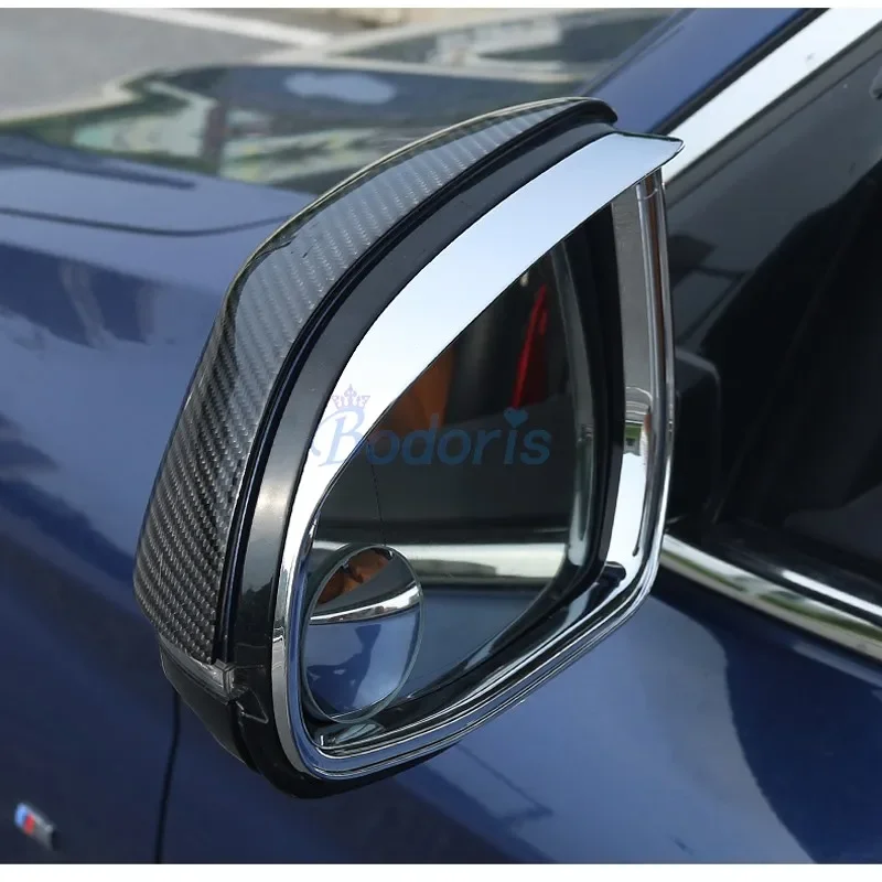 

Door Mirror Rain Hat Trim Rear View Panel Overlay For BMW X3 G01 X4 G02 X5 G05 X7 G07 2018 2019 Car Styling Accessories