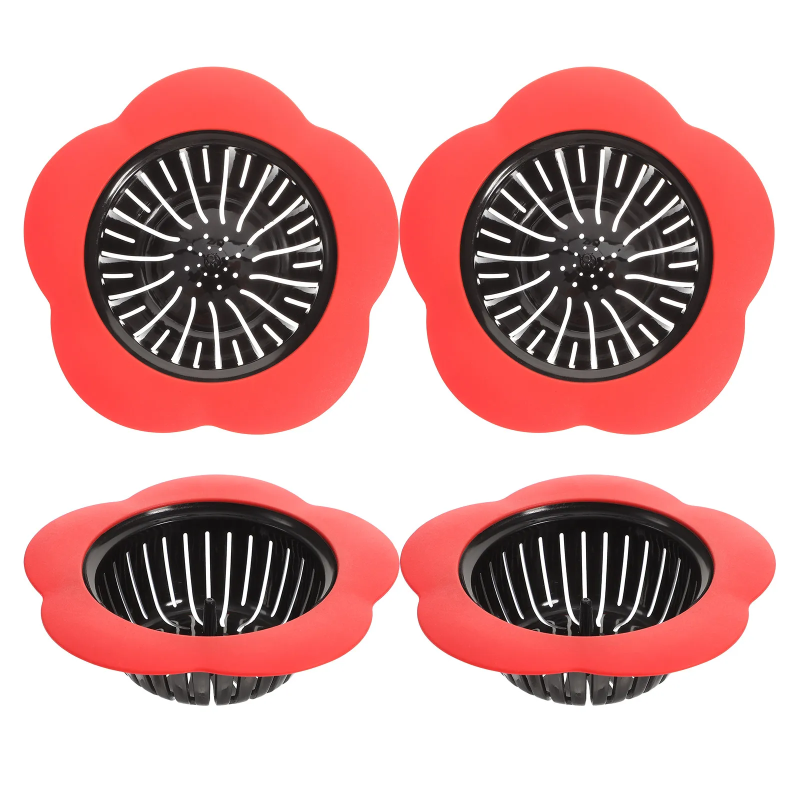 

4Pcs Kitchen Sink Drain Strainer Premium Filter Hair Blocker for Home Sink Large Wide Rim Drain Filter Strainer Kitchen