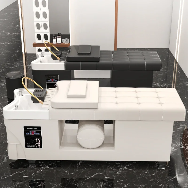 

Spa Hair Water Therapy Barber Wash Chair Men Shaving Salon Aesthetic Shampoo Bed Bowl Sink Chairs Beauty Washing Cadeiras