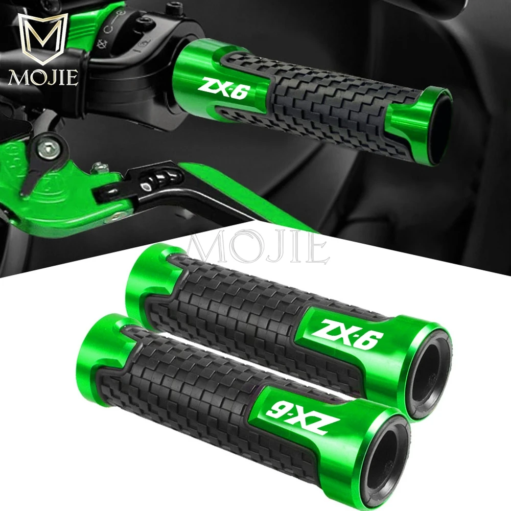 

Motorcycle Handle Bar Grip Rubber Handlebar Grips Non-slip For KAWASAKI ZX-6 ZX6R ZX6RR Ninja ZX-6R ZX-6RR ZX 6 R 2000-2025 2024