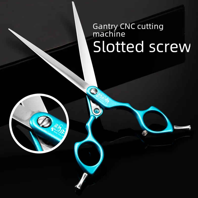 Professional Dog Grooming Scissors, Pet Scissors, Japan 440C Shear for Teddy Hair Trimming with Alloy Handle, 6.0 \